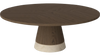 Stolik kawowy Bolia Piro Coffee Table Ø90cm ciemny dąb fornir / trawertyn