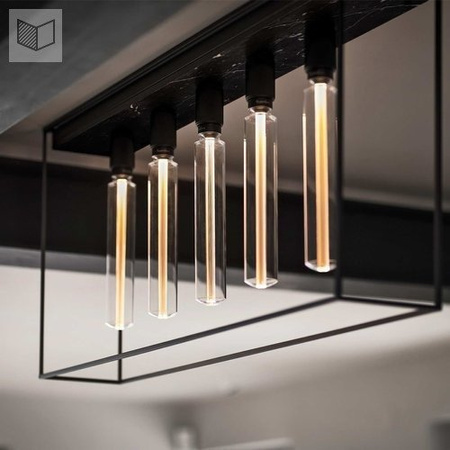 Lampa wisząca Buster+Punch Caged Ceiling 5.0 - czarny marmur