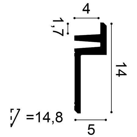 Listwa gzymsowa oświetleniowa Orac Decor C382