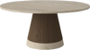 Stolik kawowy Bolia Piro Coffee Table Ø90cm ciemny dąb / trawertyn
