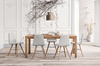 Krzesło Bolia Beaver dining chair - biały laminat/dąb olejowany