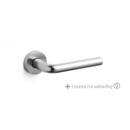 Klamka Olivari Raffaella chrom satyna + rozeta na wkładkę