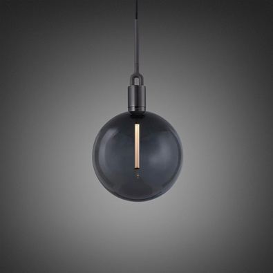 Lampa wisząca Buster+Punch Forked Pendant Globe Smoked Large gun metal/przydymiony