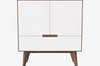 Komoda Bolia New Mood highboard - biały/orzech