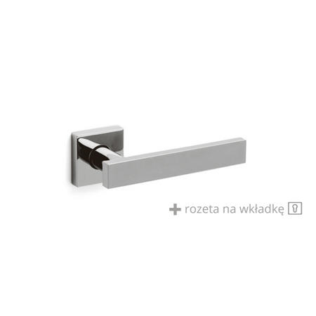 Klamka Olivari Blade chrom + rozeta na wkładkę