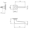 Klamka Tupai - 4164 Q 5S chrom