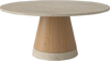 Stolik kawowy Bolia Piro Coffee Table Ø90cm dąb / trawertyn