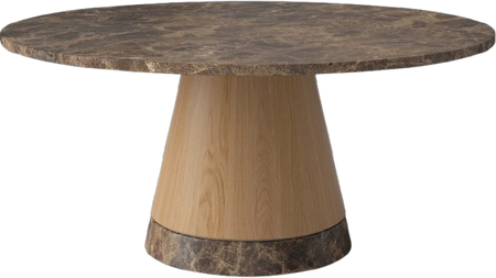 Stolik kawowy Bolia Piro Coffee Table Ø90cm dąb / marmur