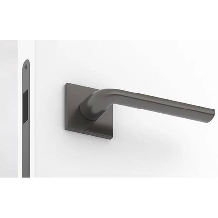 Klamka Corona Scandi - Na szyldzie kwadratowym, gunmetal