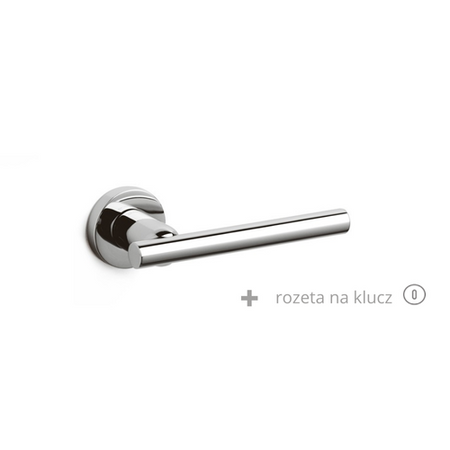 Klamka Olivari Stilo chrom + rozeta na klucz