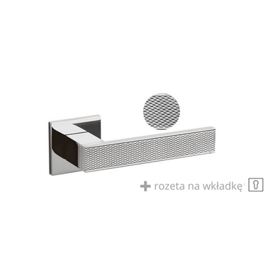 Klamka Olivari Diana Barley chrom + rozeta na wkładkę 