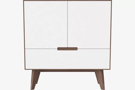 Komoda Bolia New Mood highboard - biały/orzech