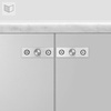 Uchwyt meblowy Buster+Punch Knob Linear Plate - srebrny