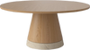 Stolik kawowy Bolia Piro Coffee Table Ø90cm dąb fornir / trawertyn