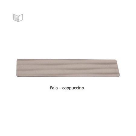 Wstawka M&T do klamek Maximal - szkło fala cappucino