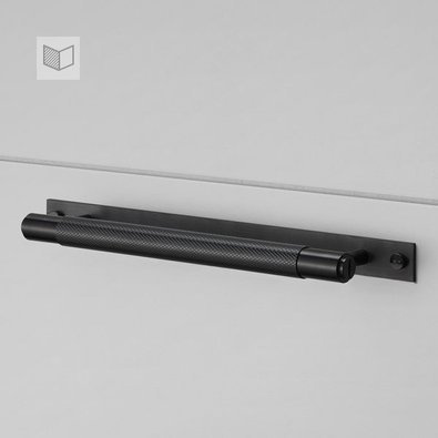Uchwyt meblowy Buster+Punch Pull Bar Plate - czarny L-36cm
