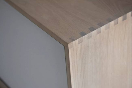 Komoda Bolia Floow sideboard small - biały/dąb