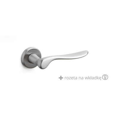 Klamka Olivari Orvieto chrom satyna + rozeta na wkładkę