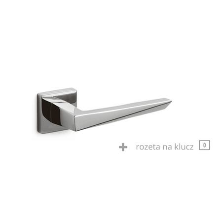 Klamka Olivari Sky Q chrom + rozeta na klucz