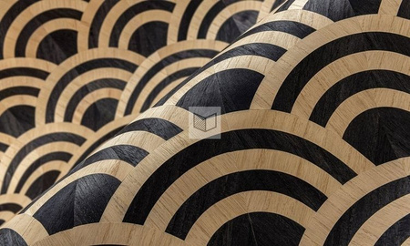 Tapeta Arte Moooi Wallcovering Tokyo Blue - Lucky O's MO3042