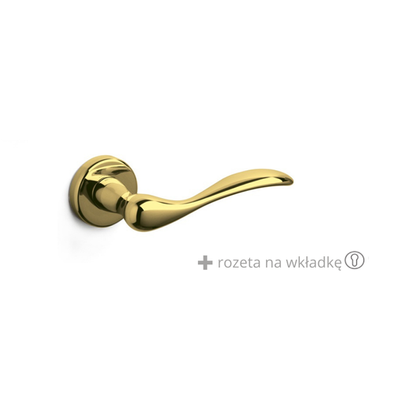 Klamka Olivari Siena złoty + rozeta na wkładkę