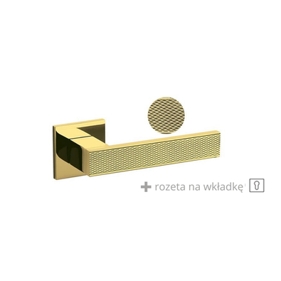 Klamka Olivari Diana Barley złoty + rozeta na wkładkę 
