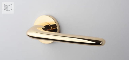 Klamka Aprile Azalia Slim 7mm - złota