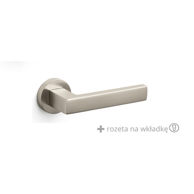 Klamka Olivari Planet nikiel satyna + rozeta na wkładkę