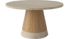 Stolik kawowy Bolia Piro Coffee Table Ø60cm dąb / trawertyn