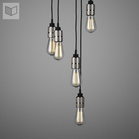 Lampa wisząca Buster + Punch Hooked 6.0 srebrna
