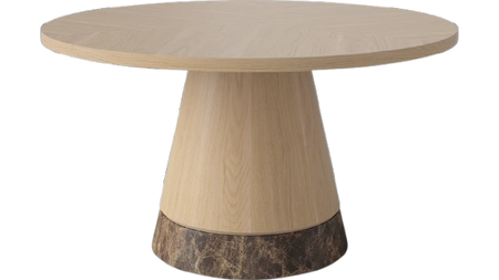 Stolik kawowy Bolia Piro Coffee Table Ø60cm dąb bielony fornir / marmur