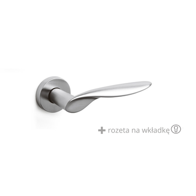 Klamka Olivari Wind chrom satyna + rozeta na wkładkę