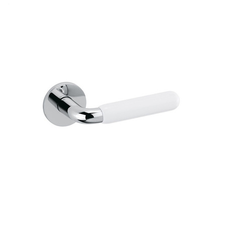 Klamka Olivari Alba chrom/biały
