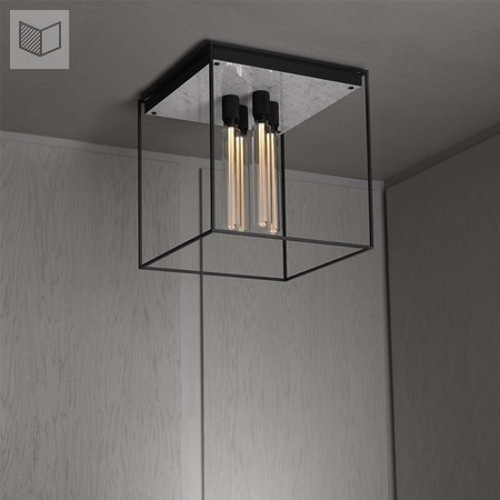 Lampa wisząca Buster+Punch Caged Ceiling 4.0 - biały marmur