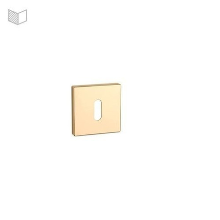 Rozeta APRILE Q SUPER SLIM 5MM LG - złoty polerowany OB
