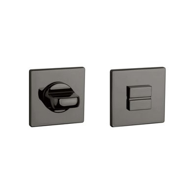 Rozeta APRILE Q SUPER SLIM 5MM US PVD - antracyt polerowany PVD WC 4x4