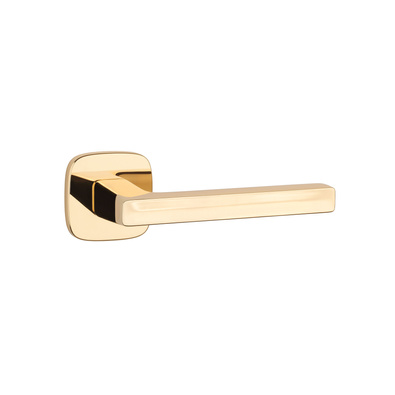 Klamka APRILE PEA ROZETA QR SLIM 7MM LG - złoty polerowany