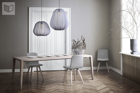 Krzesło Bolia Palm veneer dining chair - dąb czarny