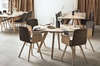 Krzesło Bolia Palm veneer dining chair - dąb czarny