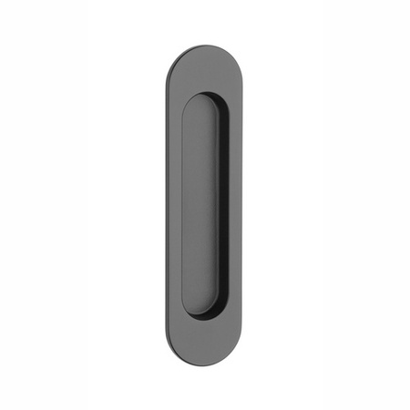 Uchwyt drzwiowy owalny APRILE 7040 BLACK - czarny matowy