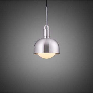 Lampa wisząca Buster+Punch Forked Pendant Shade Globe Opal Medium srebrna/opal