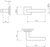 Klamka Tupai - 4002 5SQ/T1 czarny
