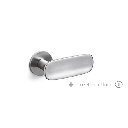 Klamka Olivari Conca chrom satyna + rozeta na klucz