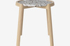 Stolik kawowy Bolia Mix Coffee table Ø46cm - biały terazzo