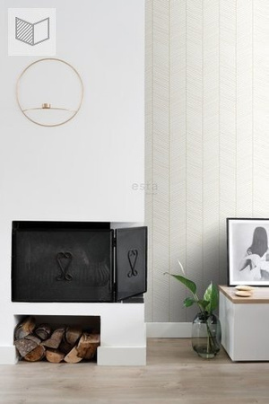 Tapeta Esta Home Black&White with a splash of gold - 139135