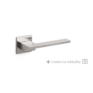 Klamka Olivari Living Q stal nierdzewna + rozeta na wkładkę