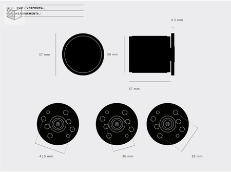 Gałka Buster+Punch Door Knob Cross - srebrna