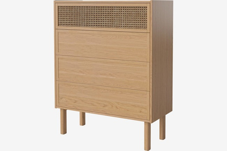 Komoda Bolia Cana Dresser H113 cm - dąb