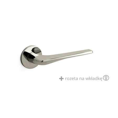 Klamka Olivari Twist nikiel + rozeta na wkładkę