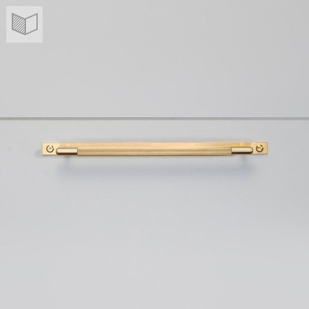 Uchwyt meblowy Buster+Punch Pull Bar Plate Linear - złoty M-29cm